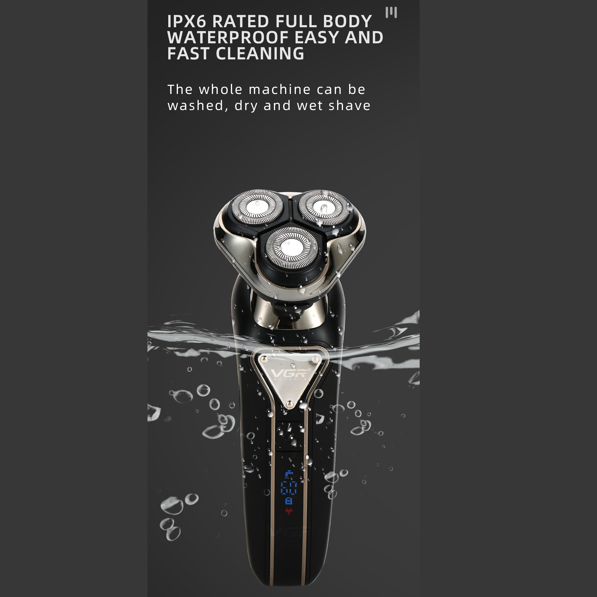 ماشین اصلاح موی صورت وی جی ار مدل V-323