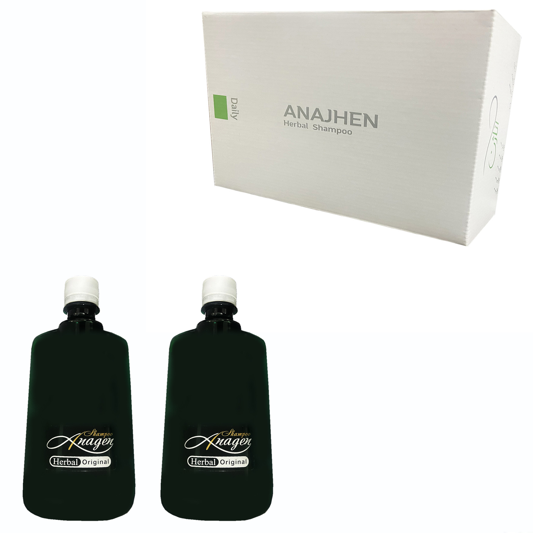 شامپو تقویت کننده و ترمیم کننده مو آناژن مدل GR_GR حجم 500 میلی لیتر مجموعه 2 عددی