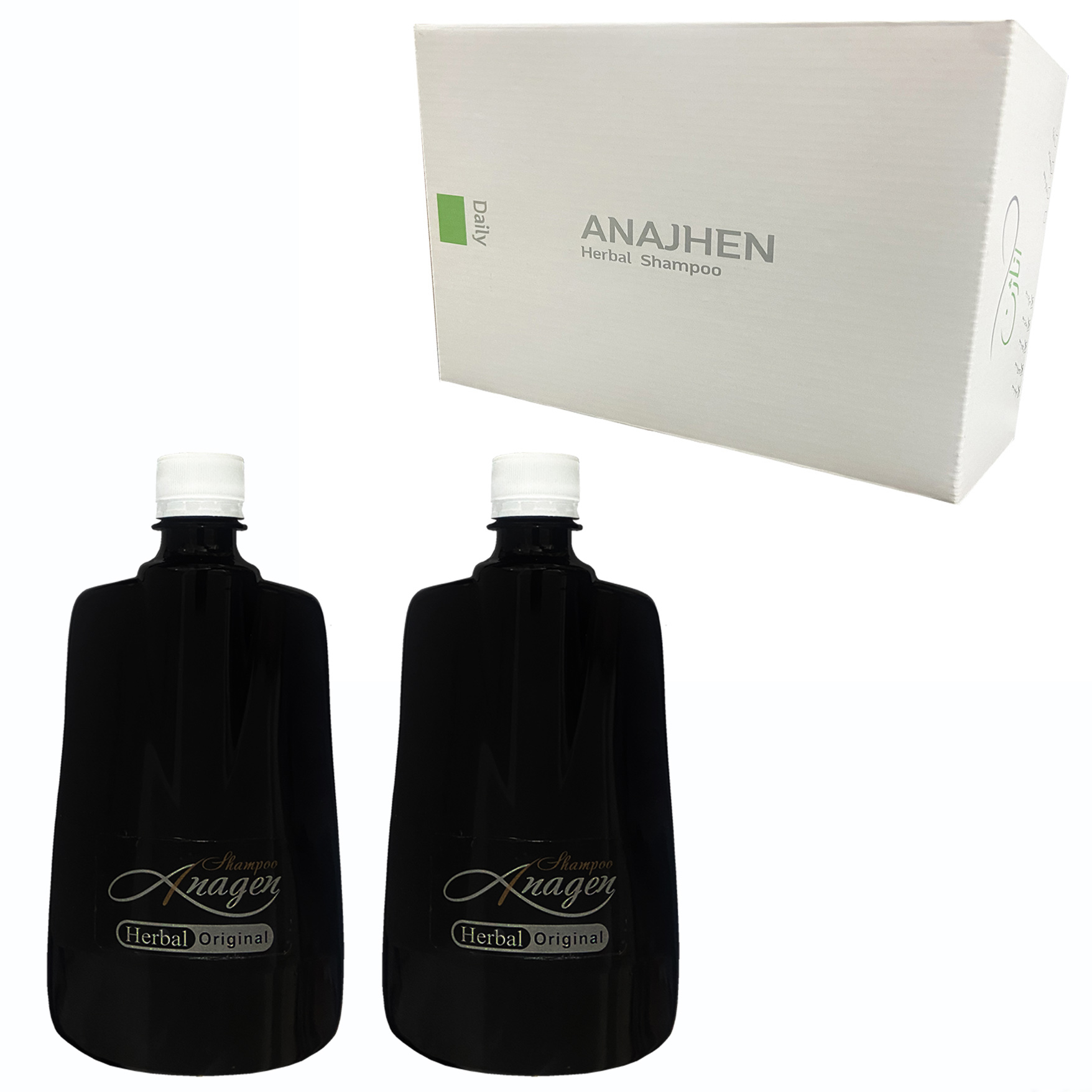 شامپو تقویت کننده و ترمیم کننده مو آناژن مدل BL_BL حجم 500 میلی لیتر مجموعه 2 عددی