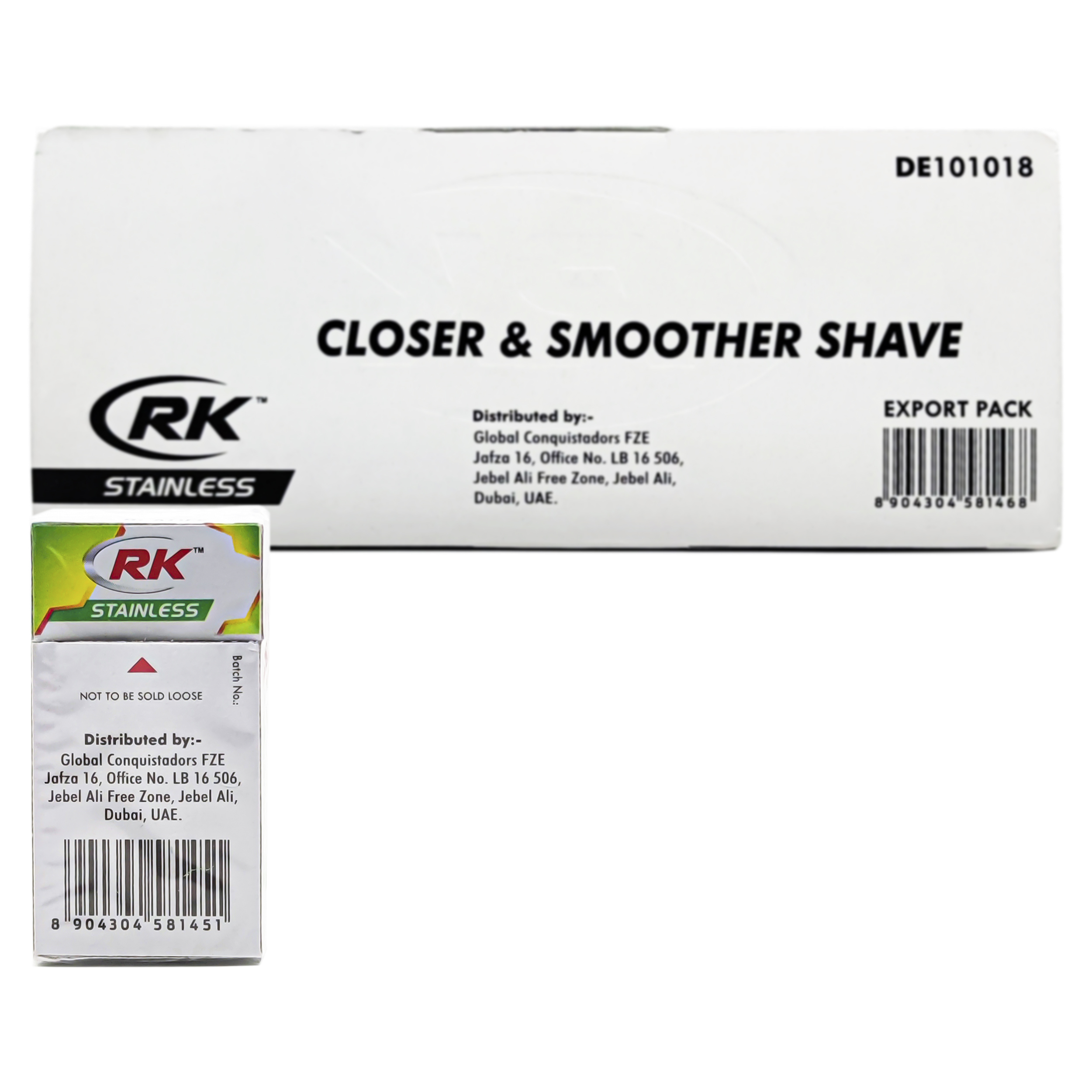 تیغ یدک اصلاح آر کی مدل DE10-1018 مجموعه 20 عددی