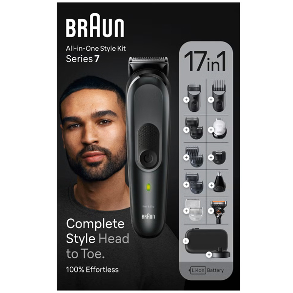 ماشین اصلاح موی سر و صورت و بدن شارژی براون مدل MGK7491