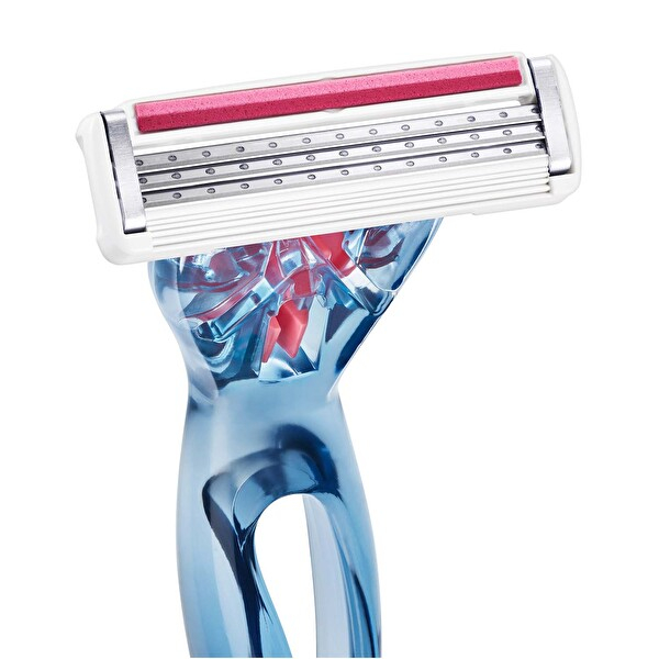 خود تراش بیک مدل 3 لبه به همراه تیغ یدک بسته 2 عددی