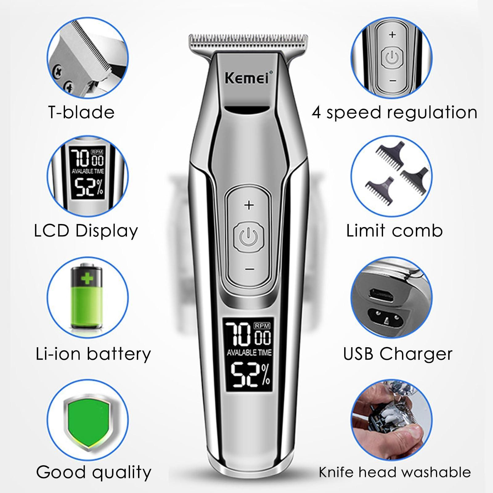 ماشین اصلاح موی سر و صورت شارژی کیمی مدل KM-5027 professional