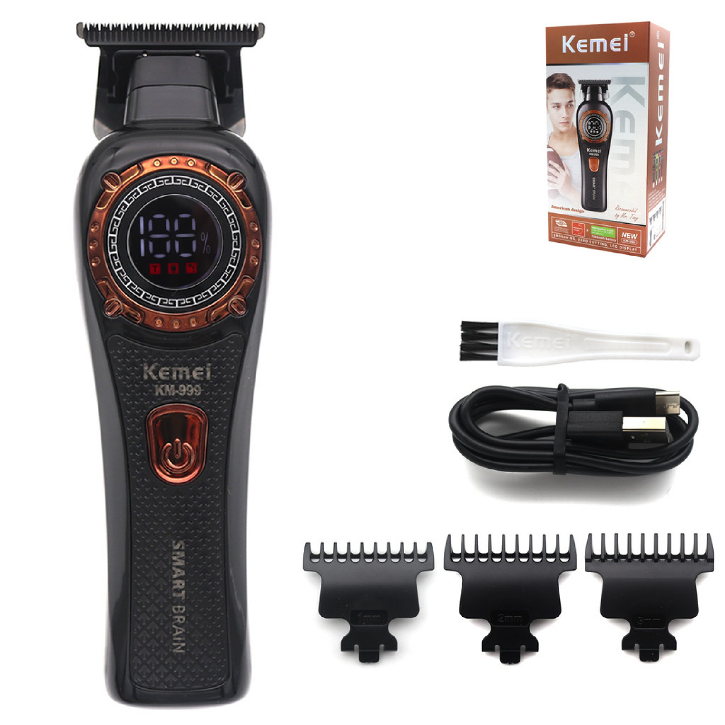 ماشین اصلاح موی سر و صورت شارژی کیمی مدل km-999