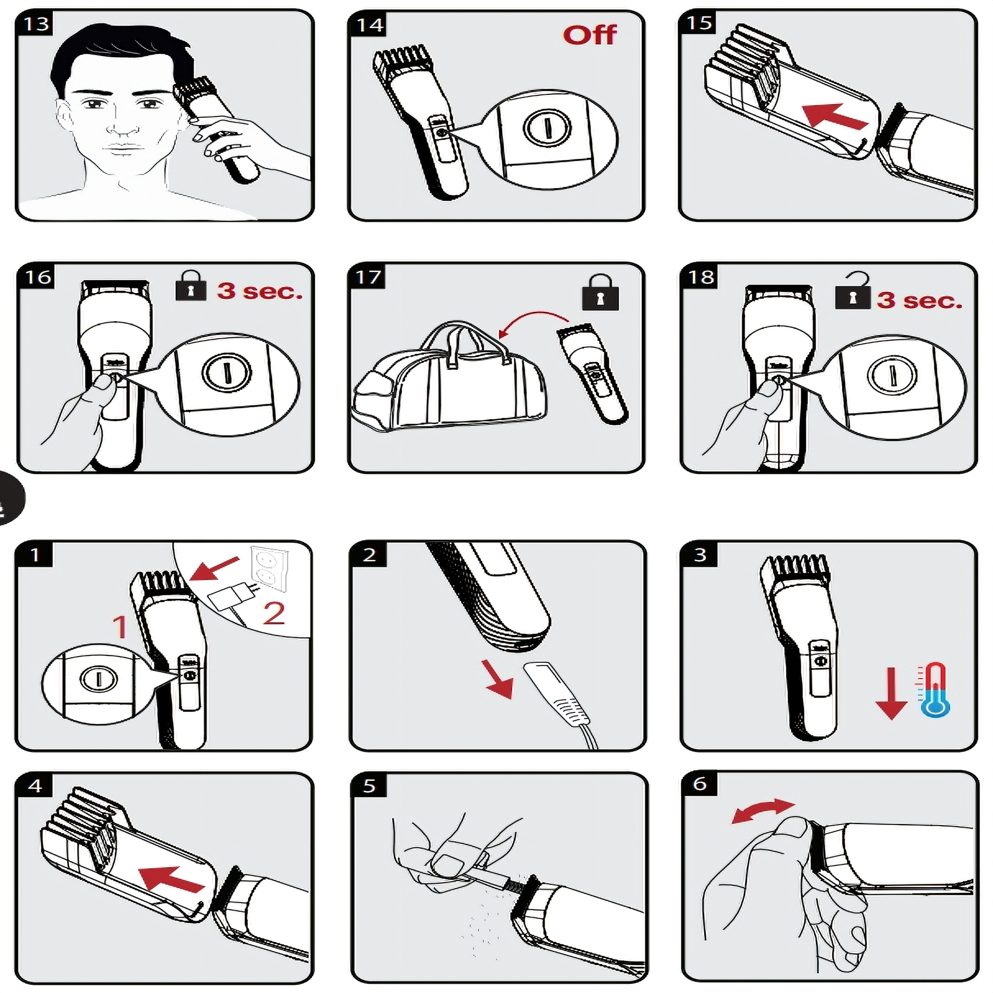 ماشین اصلاح موی سر و صورت گروندیگ مدل MC 8030
