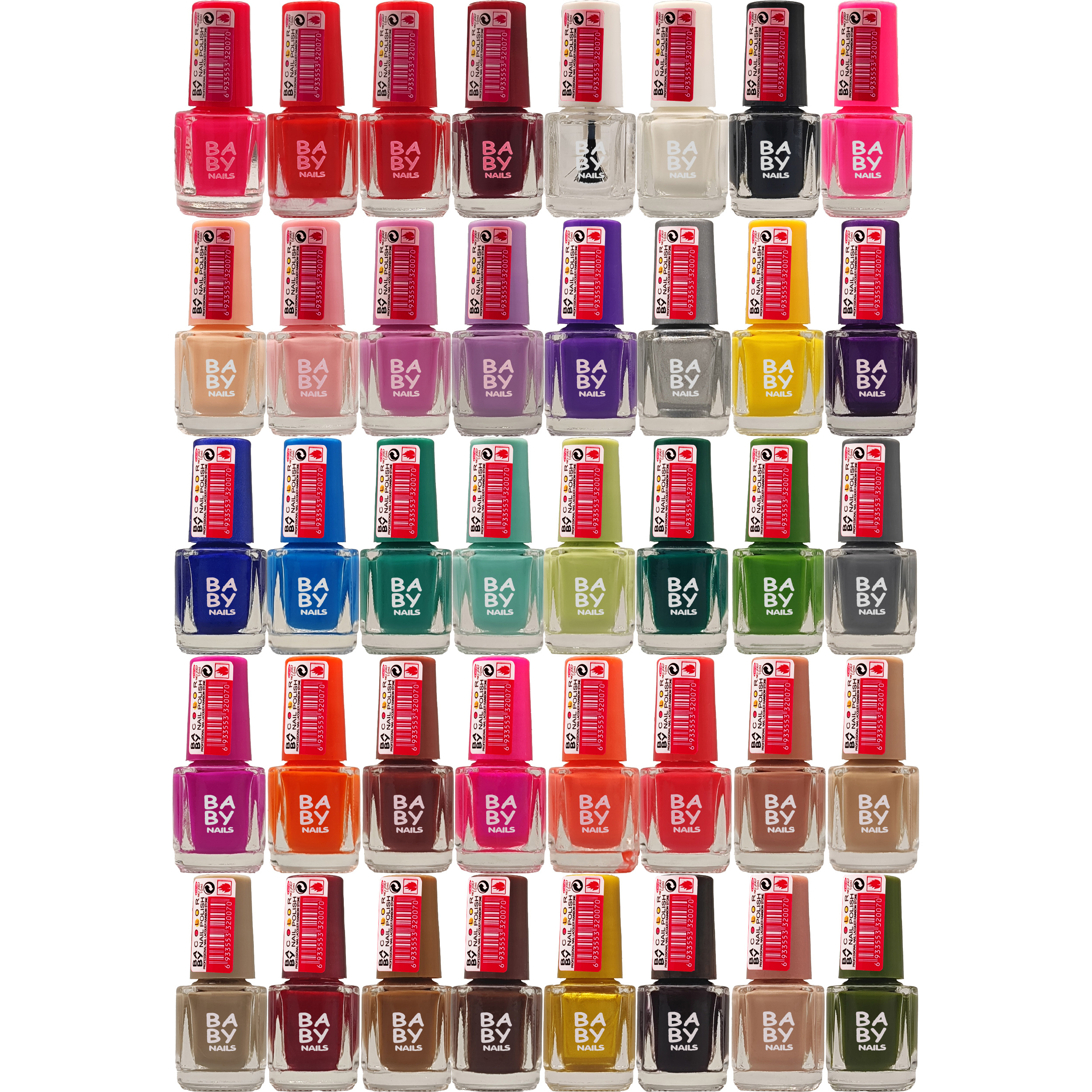 لاک ناخن بیبی نیلز مدل شاین مجموعه 40 عددی