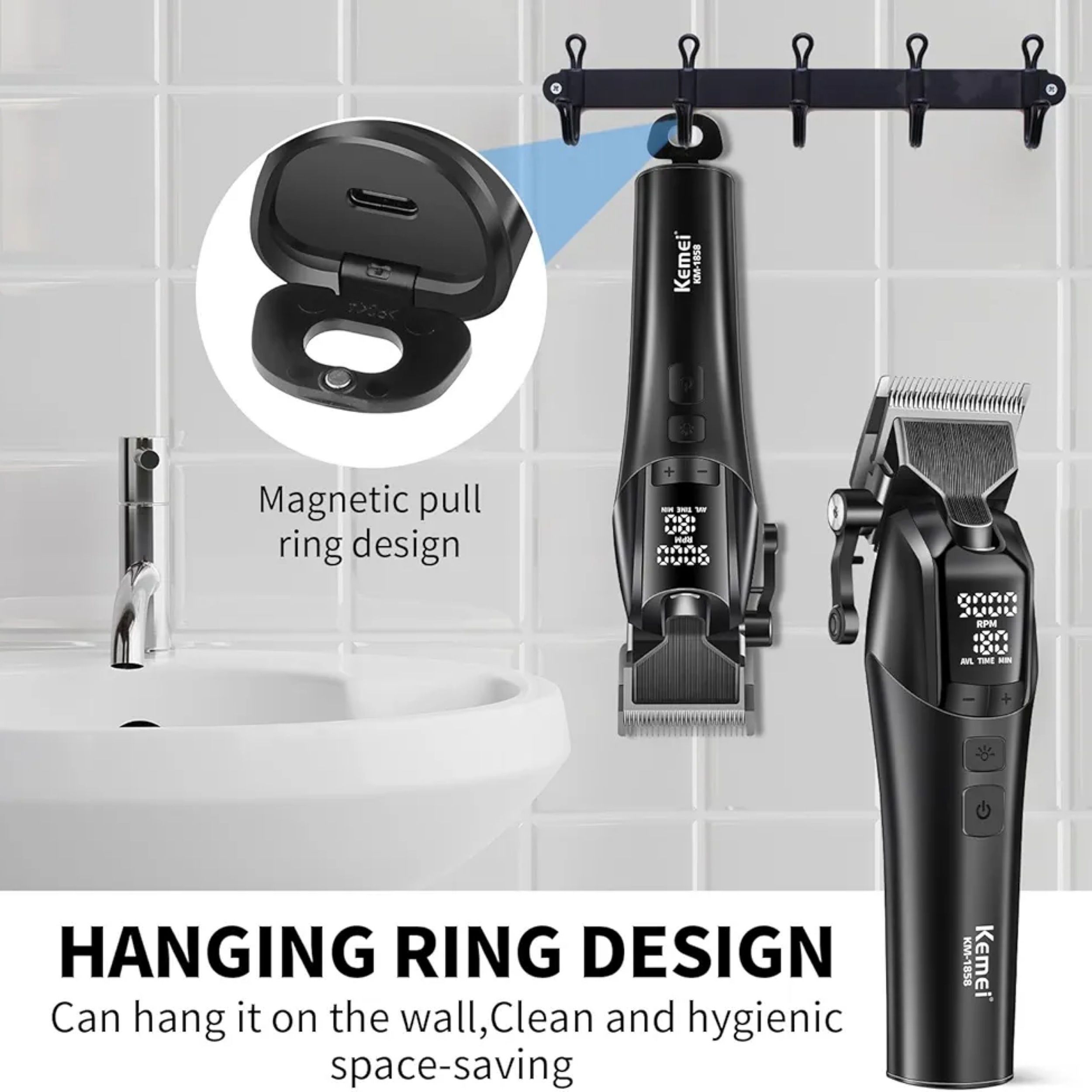 ماشین اصلاح موی سر شارژی کیمی مدل 1858