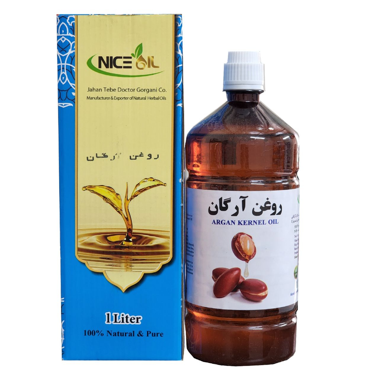 روغن بدن نایس اویل مدل آرگان حجم 1000 میلی لیتر