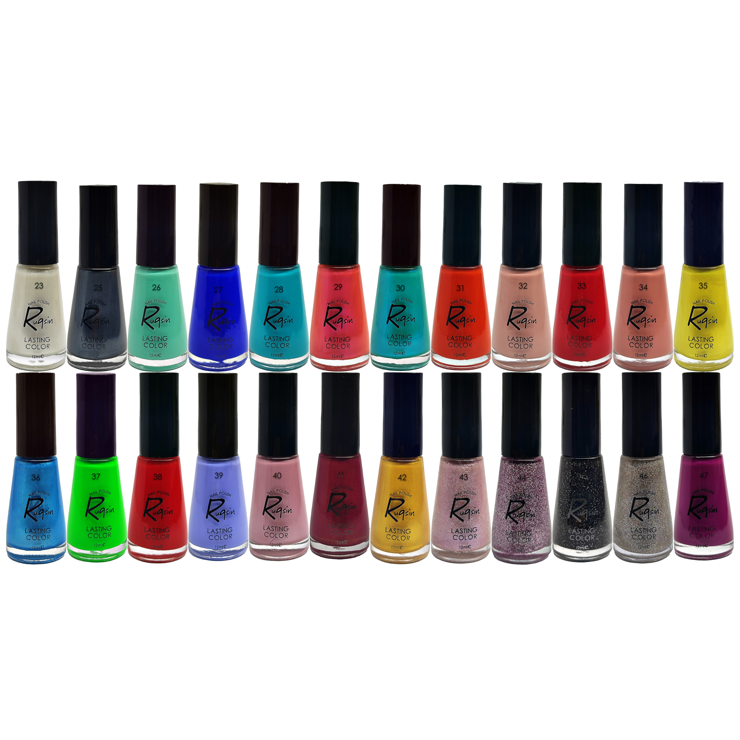 لاک ناخن راکسین مدل B مجموعه 24 عددی