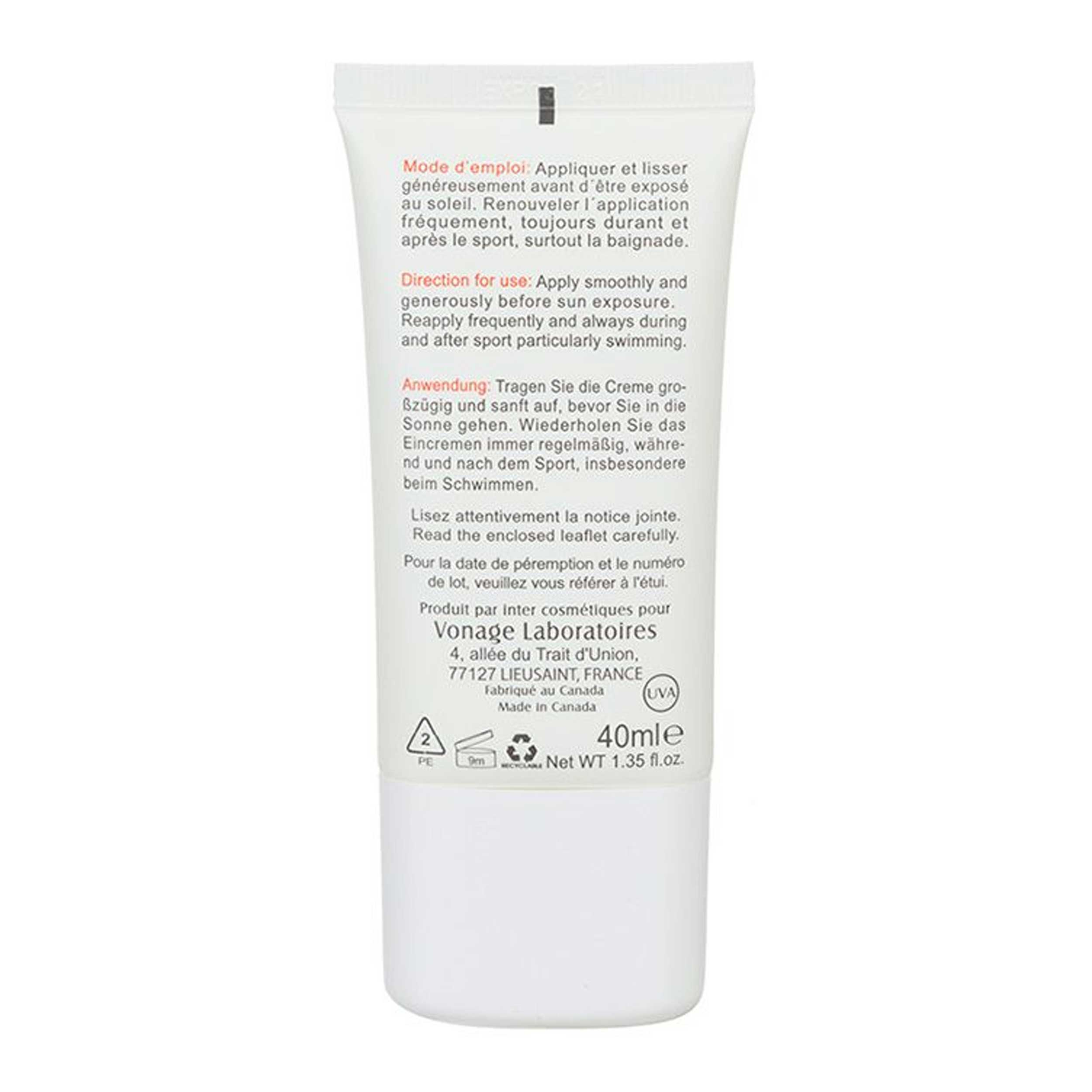 کرم ضد آفتاب رنگی الارو SPF50 مدل Teinte Foncee مناسب پوست های چرب تحت لیسانس حجم 40 میلی لیتر