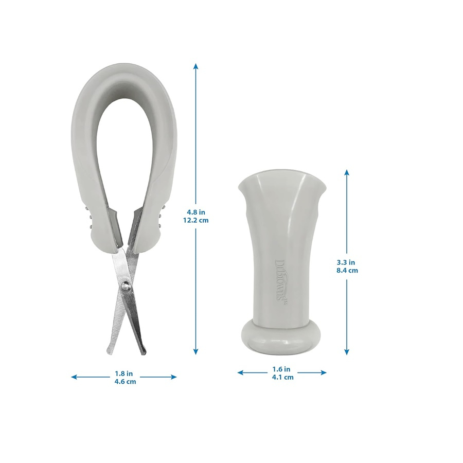 قیچی ناخنگیر نوزاد دکتر براون مدل hg087 به همراه قاب