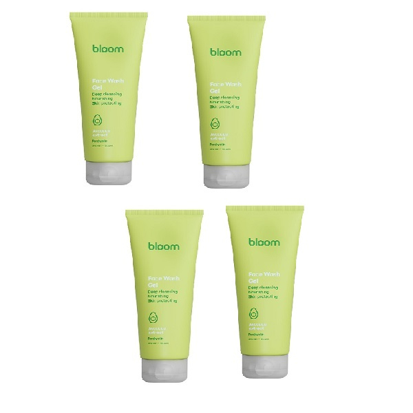 ژل شستشو صورت بلوم مدل آووکادو مناسب برای پوست خشک حجم 200 میلی لیتر بسته 4 عددی