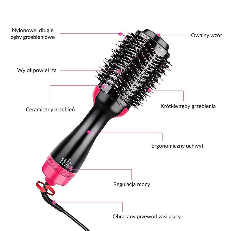 سشوار برس‌دار حالت‌دهنده وان استپ مدل 5250