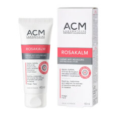کرم ضد التهاب و ضد قرمزی صورت و گردن ای سی ام مدل Rosakalm مناسب برای پوست های حساس حجم 40 میلی لیتر
