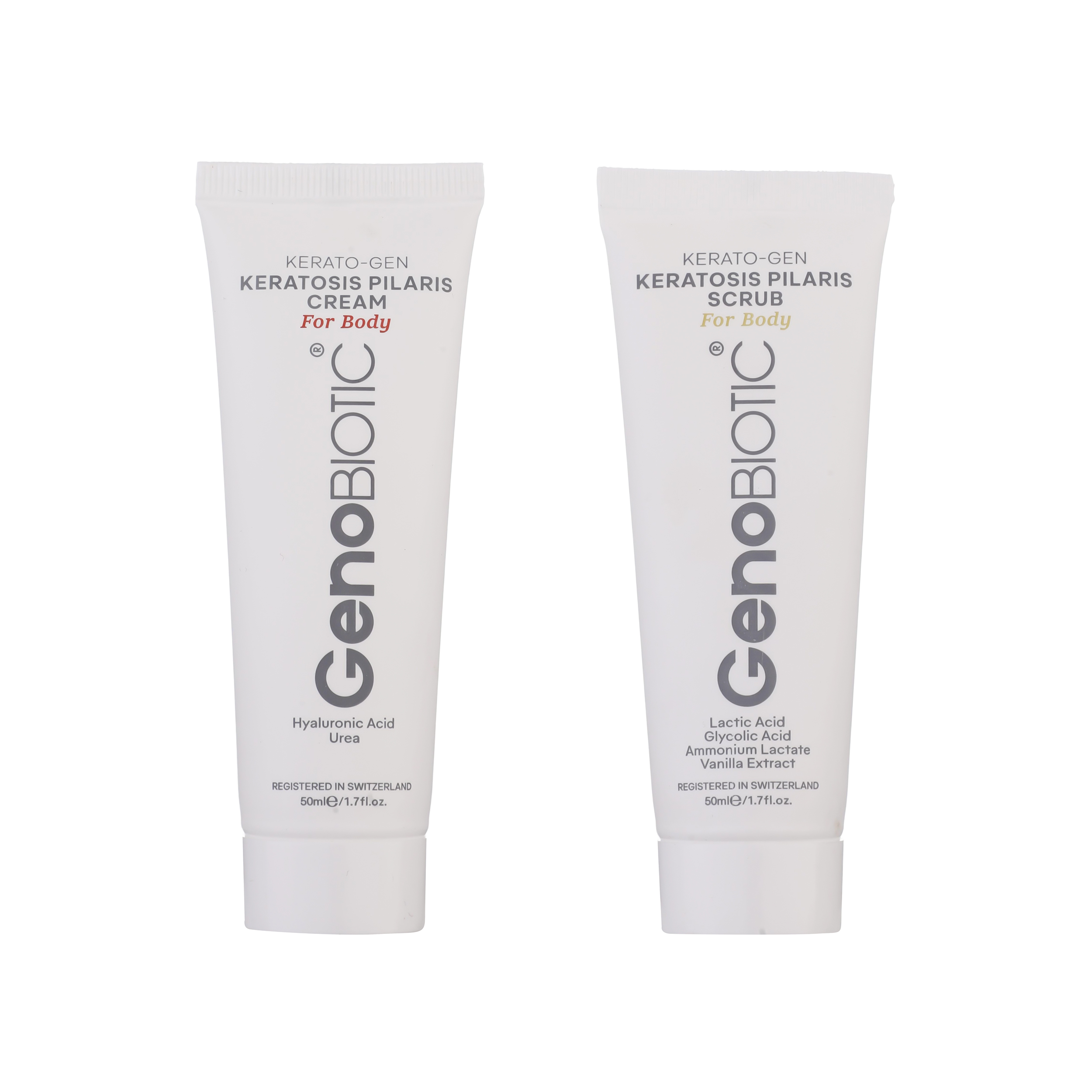 کرم لایه بردار پوست ژنوبایوتیک مدل Kerato-Gen حجم 50 میلی لیتر به همراه کرم کنترل کننده پوست مرغی مدل Kerato-Gen-1