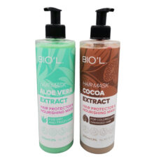 ماسک مو بیول مدل آلوئه ورا – کاکائو حجم 500 میلی لیتر بسته 2 عددی