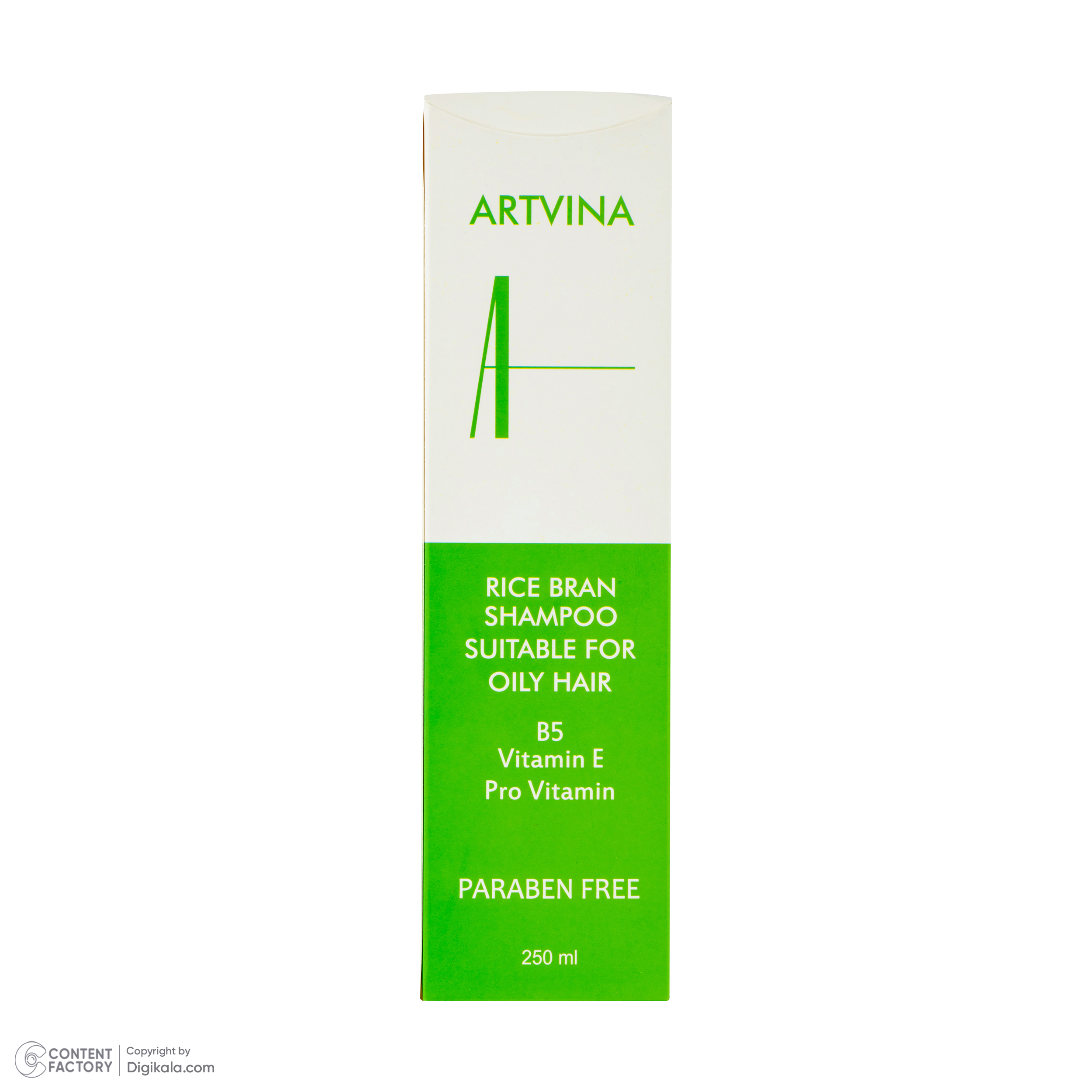 شامپو تقویت کننده و ترمیم کننده مو آرت وینا مدل سبوس مناسب پوست چرب حجم 250 میلی لیتر