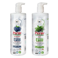 شامپو بدن پراو مدل بلوبری و نعناع وزن 1000 گرم بسته دو عددی