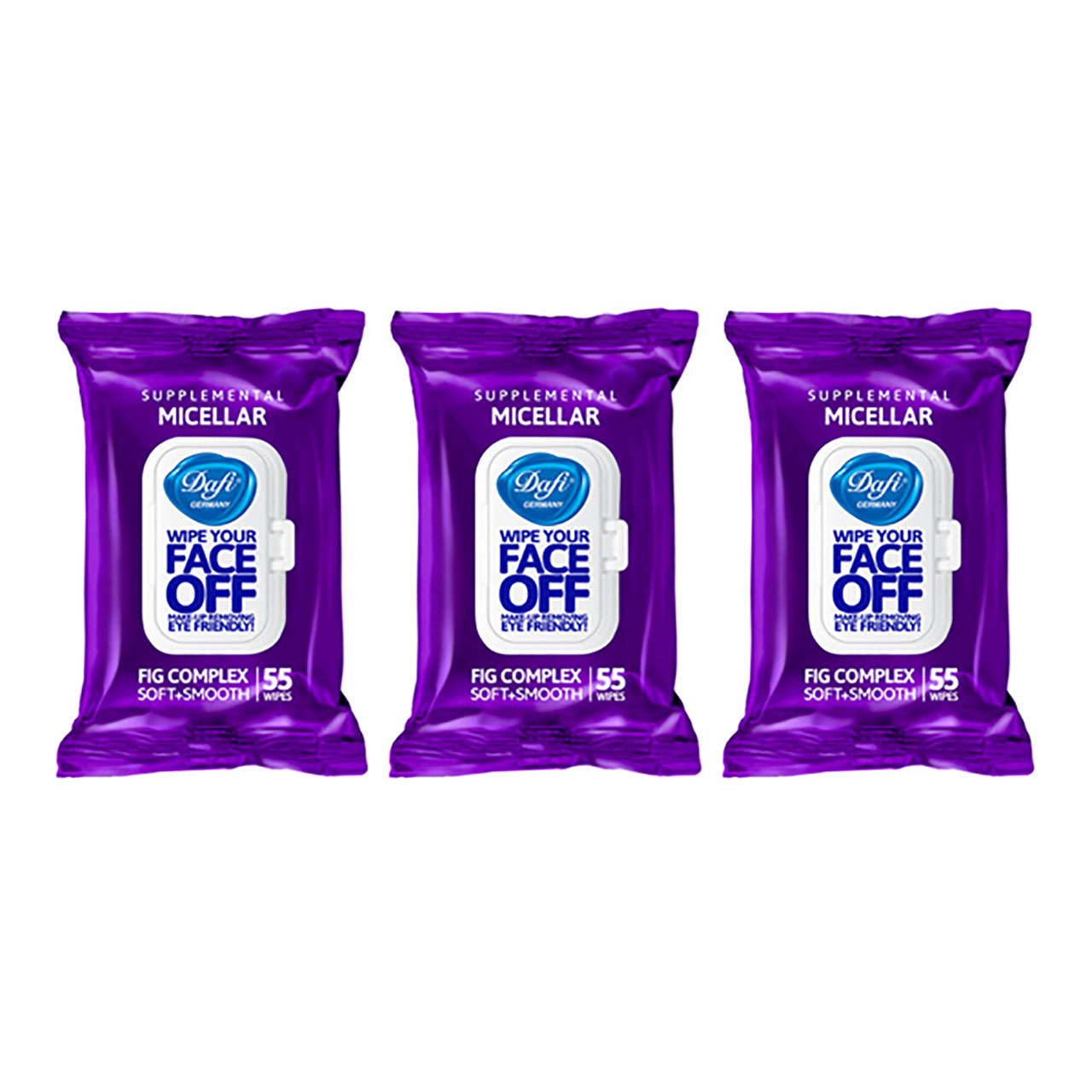 دستمال مرطوب دافی مدل MICELLAR مجموعه ۳ عددی