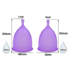 کاپ قاعدگی ویوا کاپ مدل CU3 بسته 2 عددی به همراه لیوان نگهدارنده