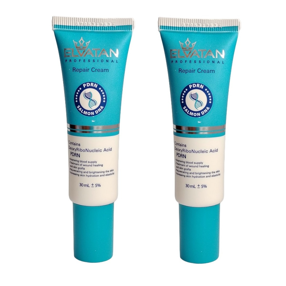 کرم ترمیم کننده الواتان مدل PDRN مناسب پوست آسیب دیده  حجم 30 میلی لیتر دو عددی