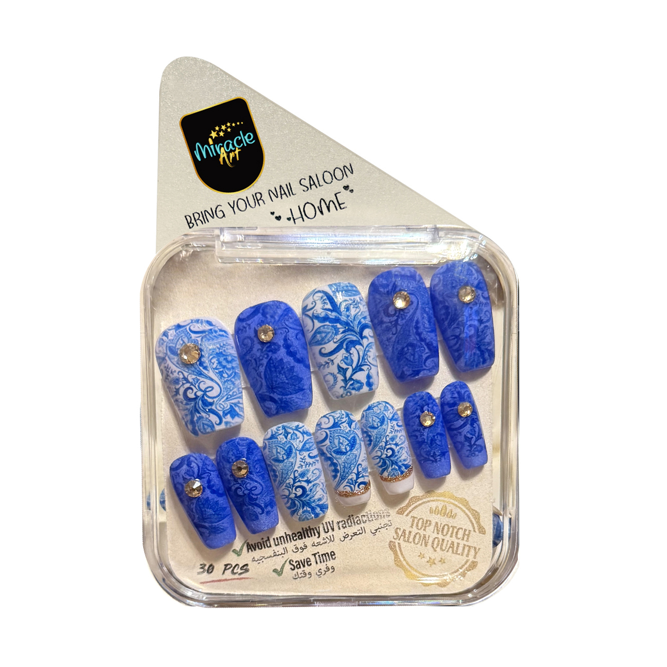 ناخن مصنوعی میراکل آرت کد Co30012  بسته 30 عددی