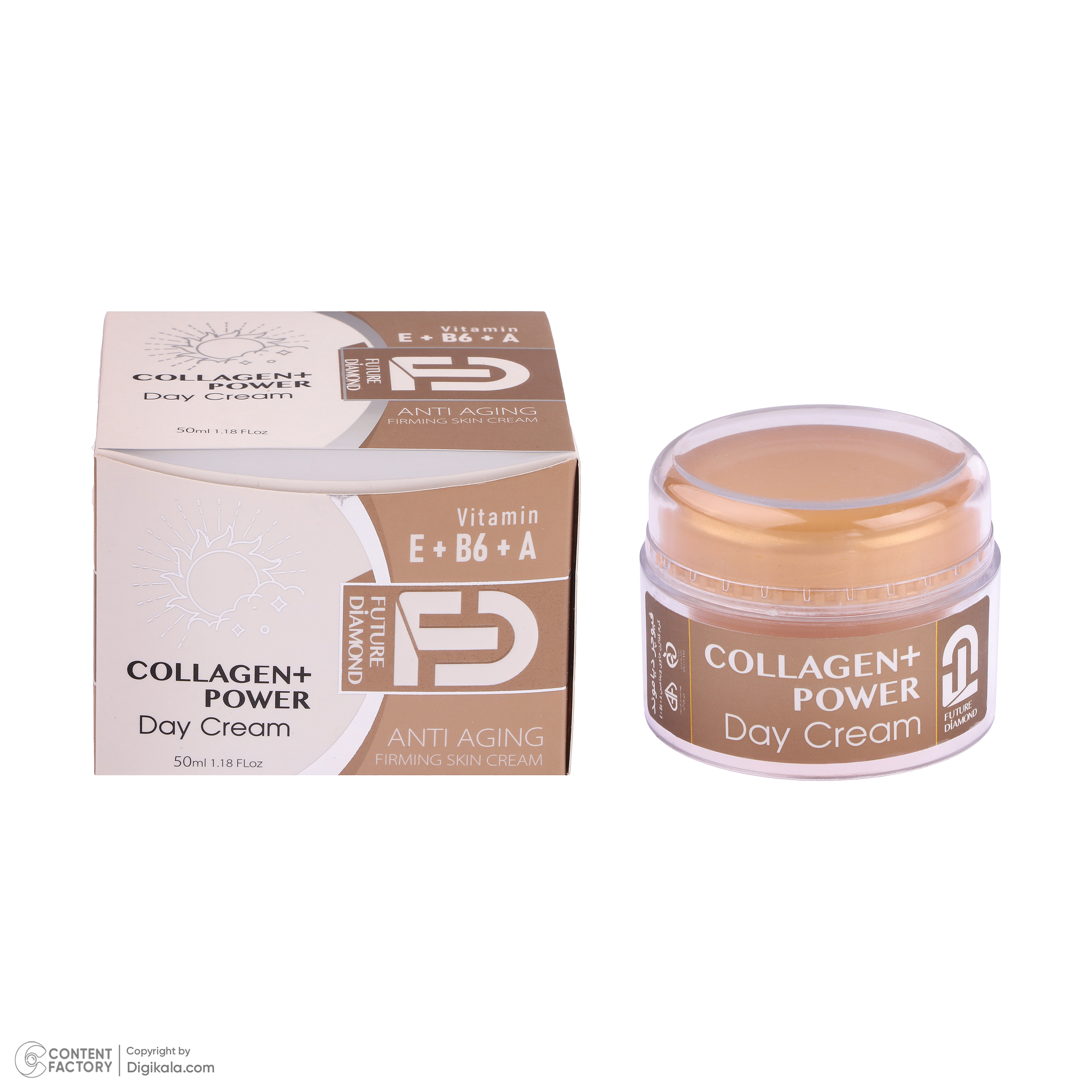 کرم ضد چروک فیوچر دیاموند مدل COLLAGEN مناسب انواع پوست حجم 50 میلی لیتر