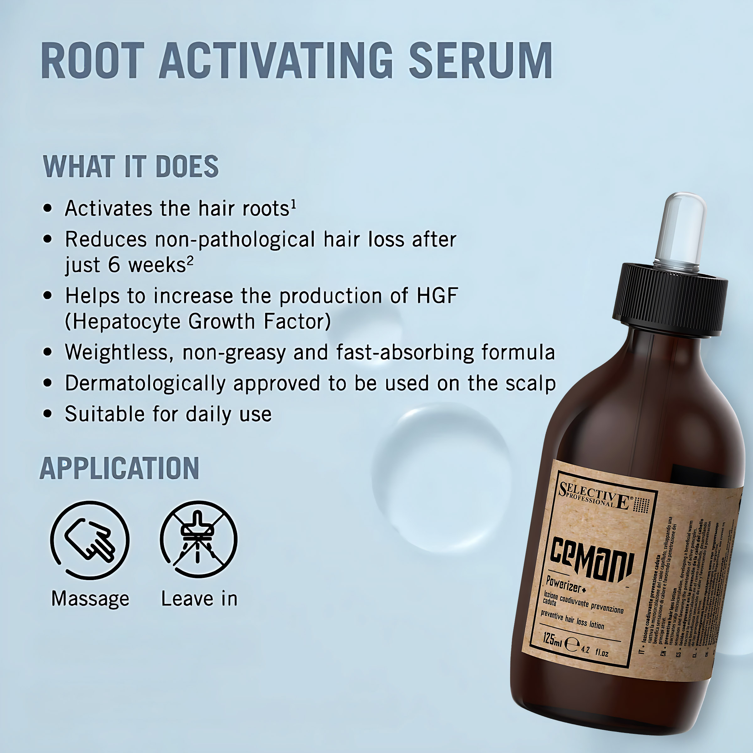 سرم ضد ریزش مو سلکتیو پروفشنال مدل Volume حجم 125 میلی لیتر