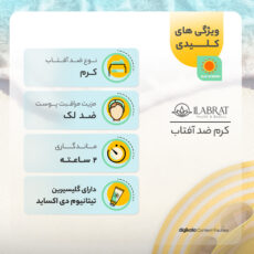 کرم ضدآفتاب ایلابرت مدل ضدلک light beige، حجم 40 میلی‌لیتر