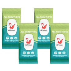 دستمال پاک کننده آرایش نیوساد مدل All Skin4 چهار بسته 40 عددی