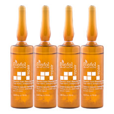 سرم مو بایوفول مدل ضد ریزش و آسیب دیده حجم 19 میلی لیتر بسته 4 عددی