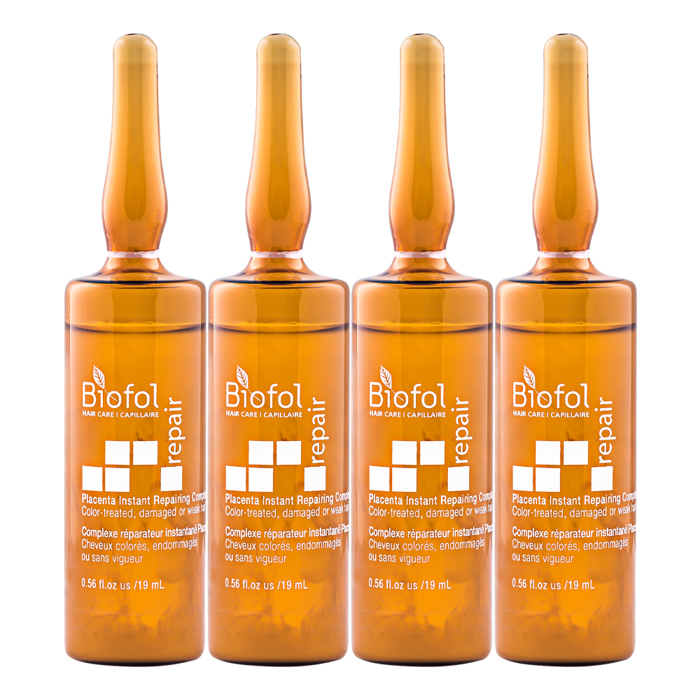 سرم مو بایوفول مدل ضد ریزش و آسیب دیده حجم 19 میلی لیتر بسته 4 عددی