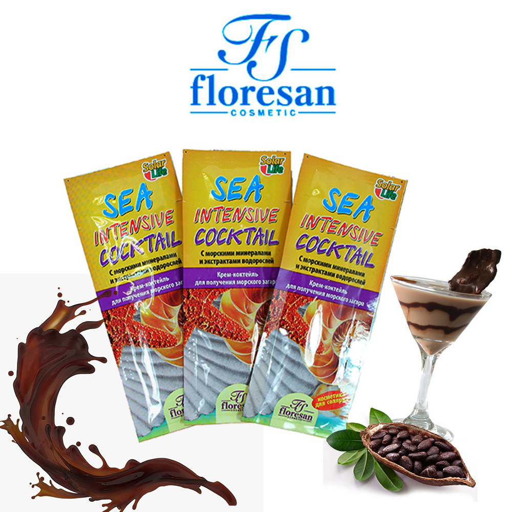 کرم برنز کننده فلورسان مدل SEA INTENSIVE COCKTAIL حجم 15 میلی لیتر بسته 6 عددی