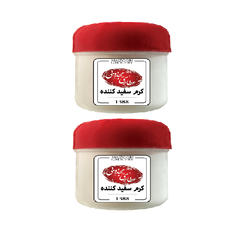 کرم سفید کننده پوست عطاری مجذوبی مدل 001 وزن 60 گرم بسته 2 عددی