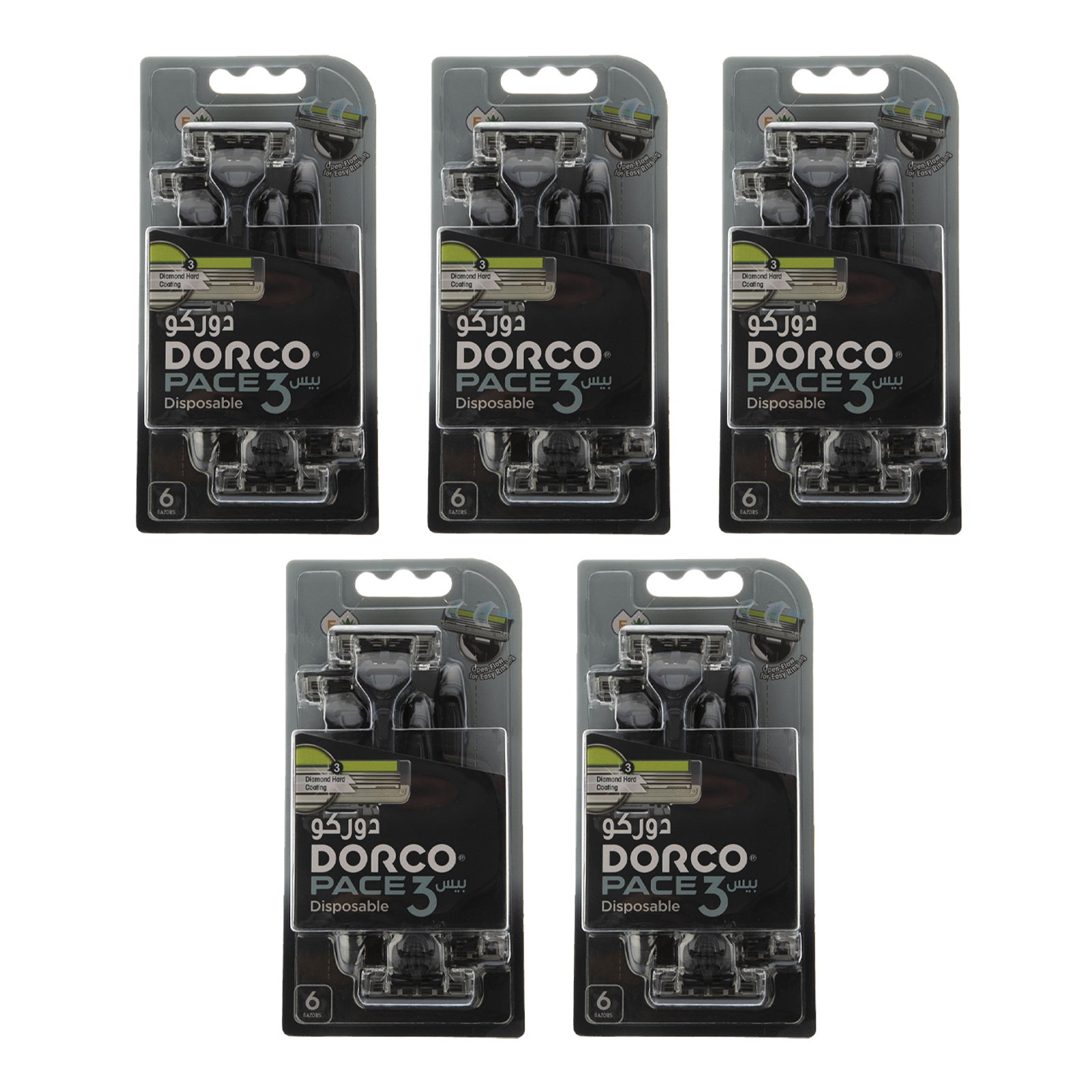 خود تراش دورکو مدل Pace 3 Disposable تحت لیسانس مجموعه 5 عددی