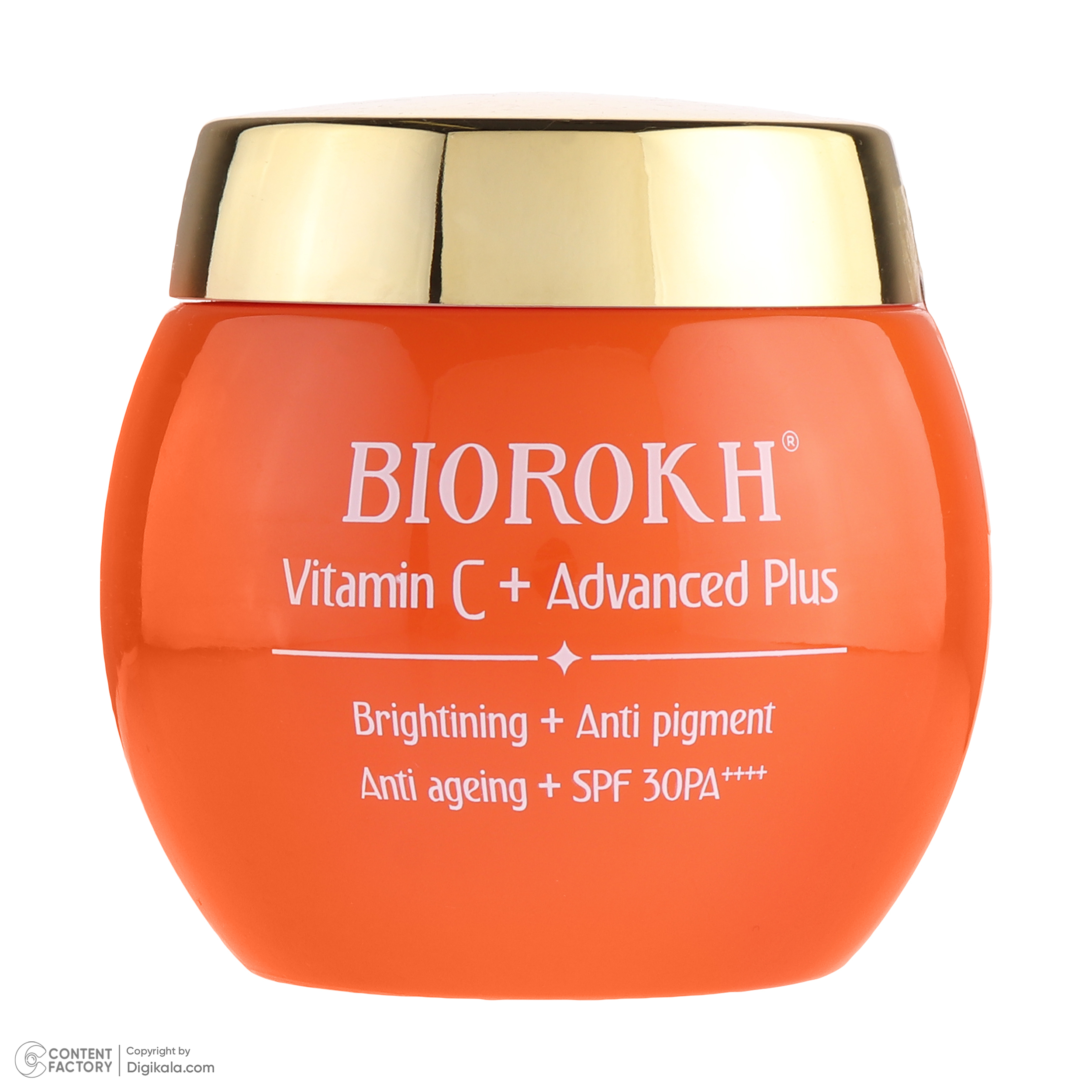 کرم مرطوب کننده بایورخ مدل Vitamin C مناسب برای انواع پوست وزن 120 گرم