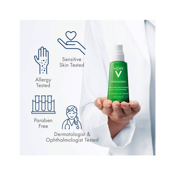 ژل رطوبت رسان پوست ویشی مدل Normaderm حجم 50 میلی لیتر