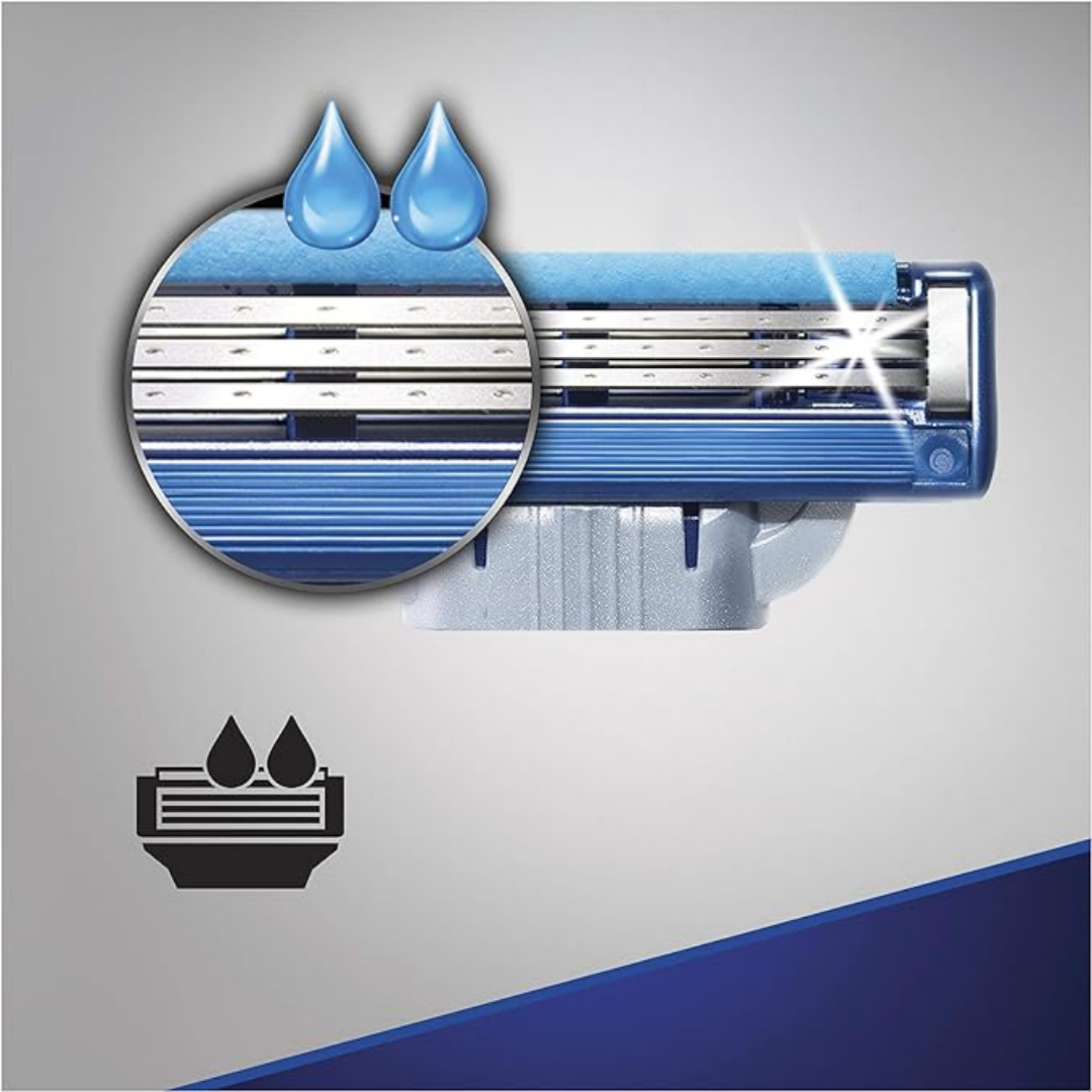 تیغ یدک اصلاح ژیلت مدل مچ تری توربو بسته 4 عددی