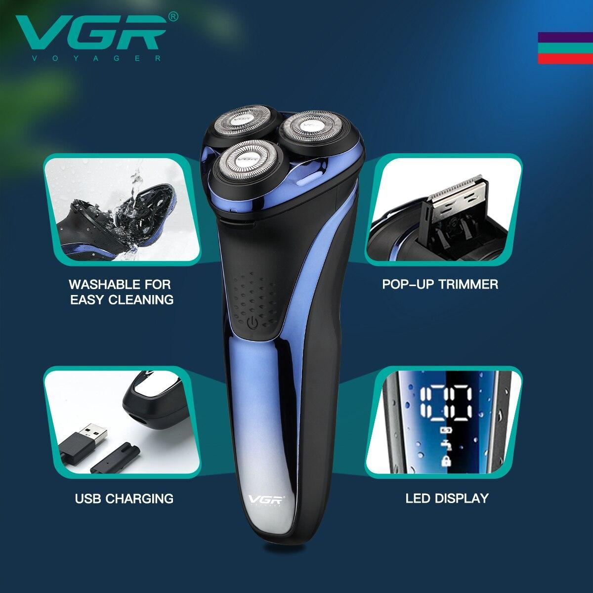 ماشین اصلاح موی صورت وی جی ار مدل V-306