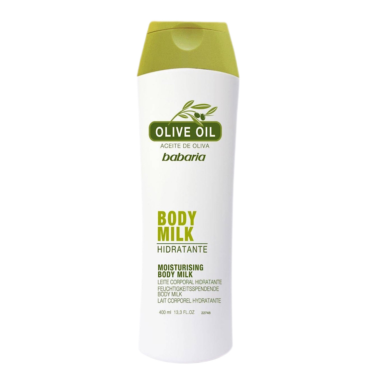 شیر بدن باباریا مدل oliv oil حجم 400 میلی لیتر