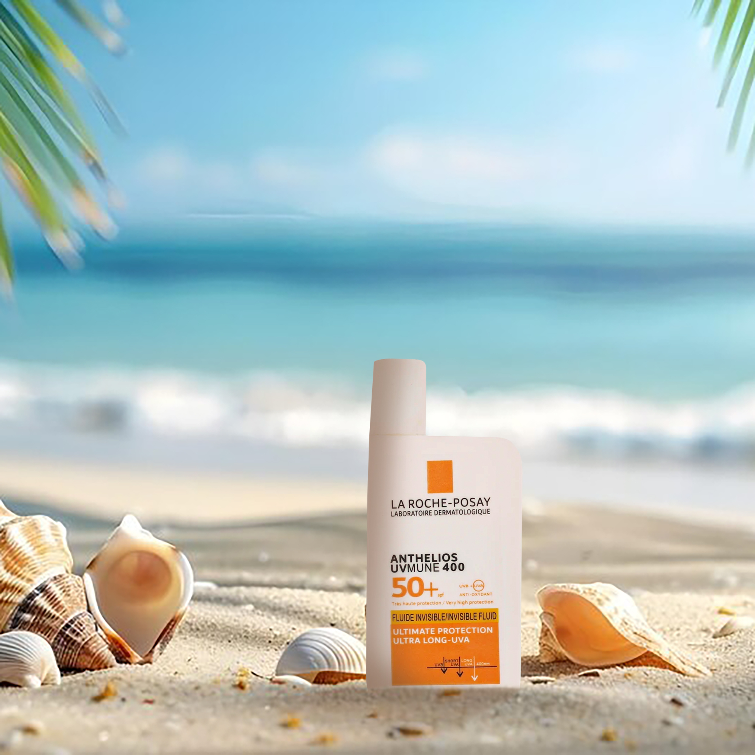 فلویید ضد آفتاب بدون رنگ لاروش پوزای SPF30 مدل Anthelios محافظ UVA ،UVB، مناسب انواع پوست حجم 50 میلی‌لیتر