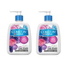 ژل شستشو صورت کامان مدل dry skin حجم 500 میلی لیتر مجموعه 2 عددی