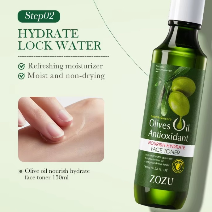 مجموعه مراقبت از پوست زوزو مدل عصاره زیتون بسته 6 عددی