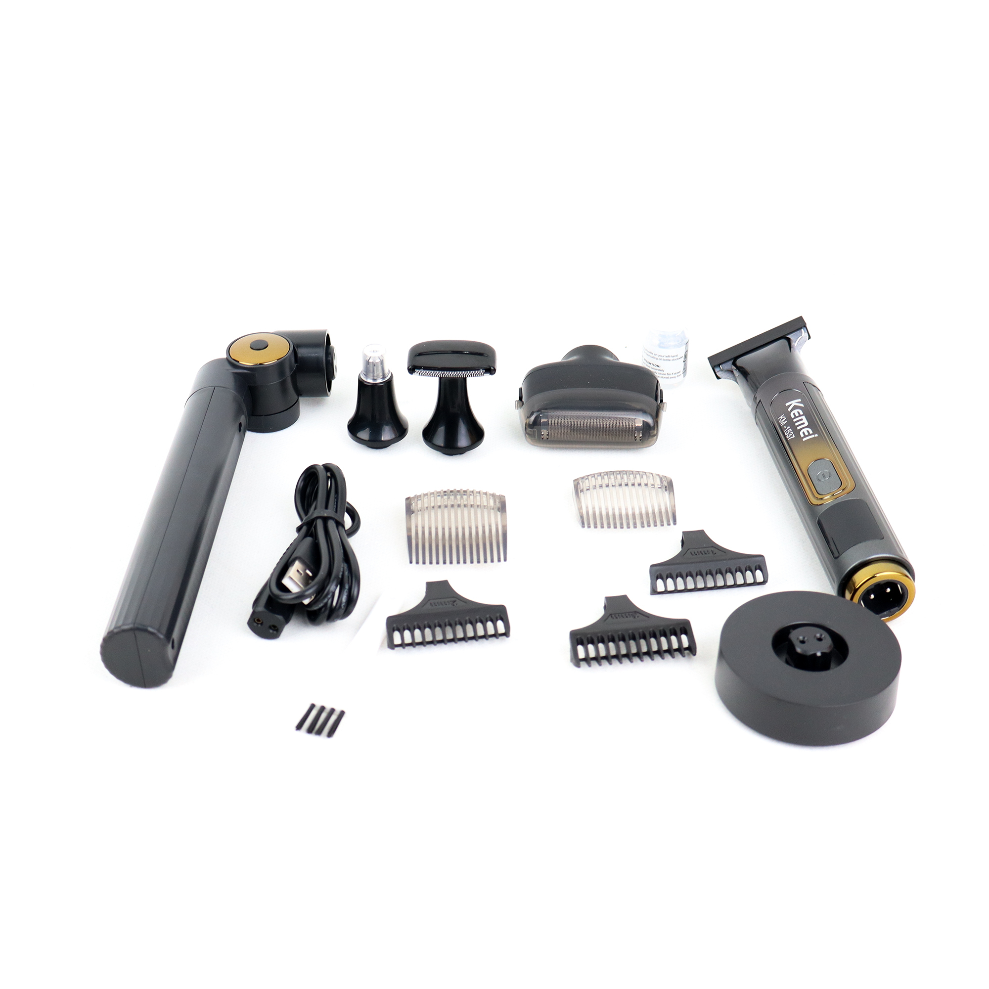 ست ماشین اصلاح موی صورت و بدن شارژی کیمی مدل KM-1537