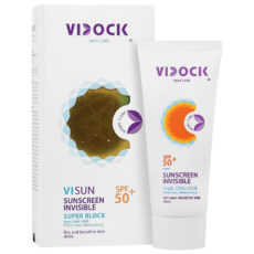 کرم ضد آفتاب بی‌رنگ صورت ویدک SPF 50 مدل Visun – D ‌محافظ UVA UVB مناسب برای پوست‌ خشک حجم 40 میلی‌لیتر