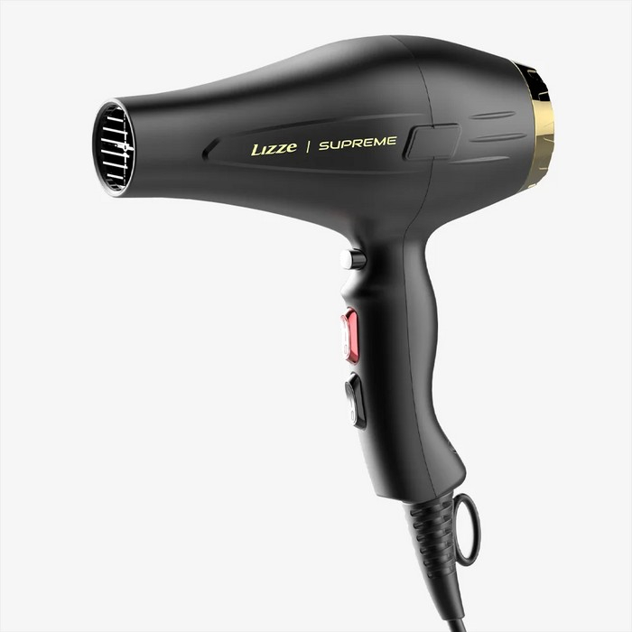 سشوار حرفه ای لیز مدل Supreme، موتور AC با توان مصرفی 2600 وات، دارای قابلیت باد سرد، با حالت صاف‌کننده و خشک‌کننده، وزن 480 گرم