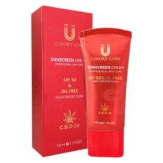 کرم ضدآفتاب بدون رنگ لاکچری کوین SPF50 مدل 001 ‌مناسب انواع پوست، حجم 50 میلی‌لیتر