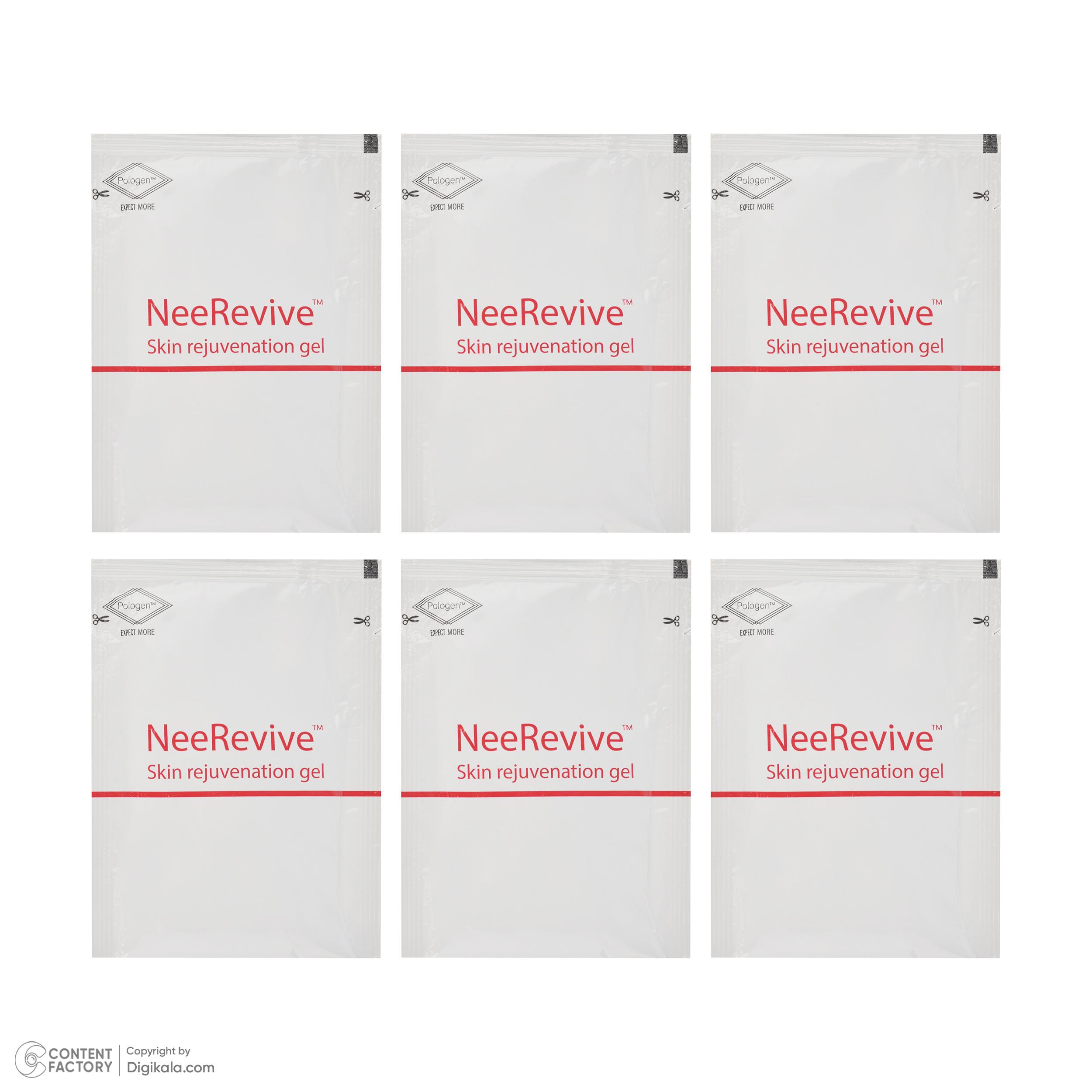 ژل ترمیم‌کننده صورت پولوژن مدل NeeRevive مناسب برای انواع پوست حجم 20 میلی‌لیتر بسته 12 عددی