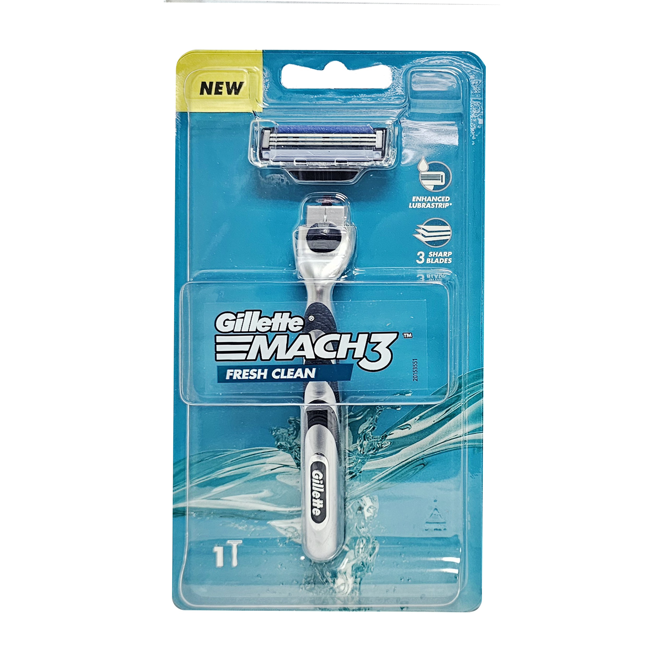 خود تراش ژیلت مدل Mach 3 Fresh Clean به همراه تیغ یدک بسته 4 عددی