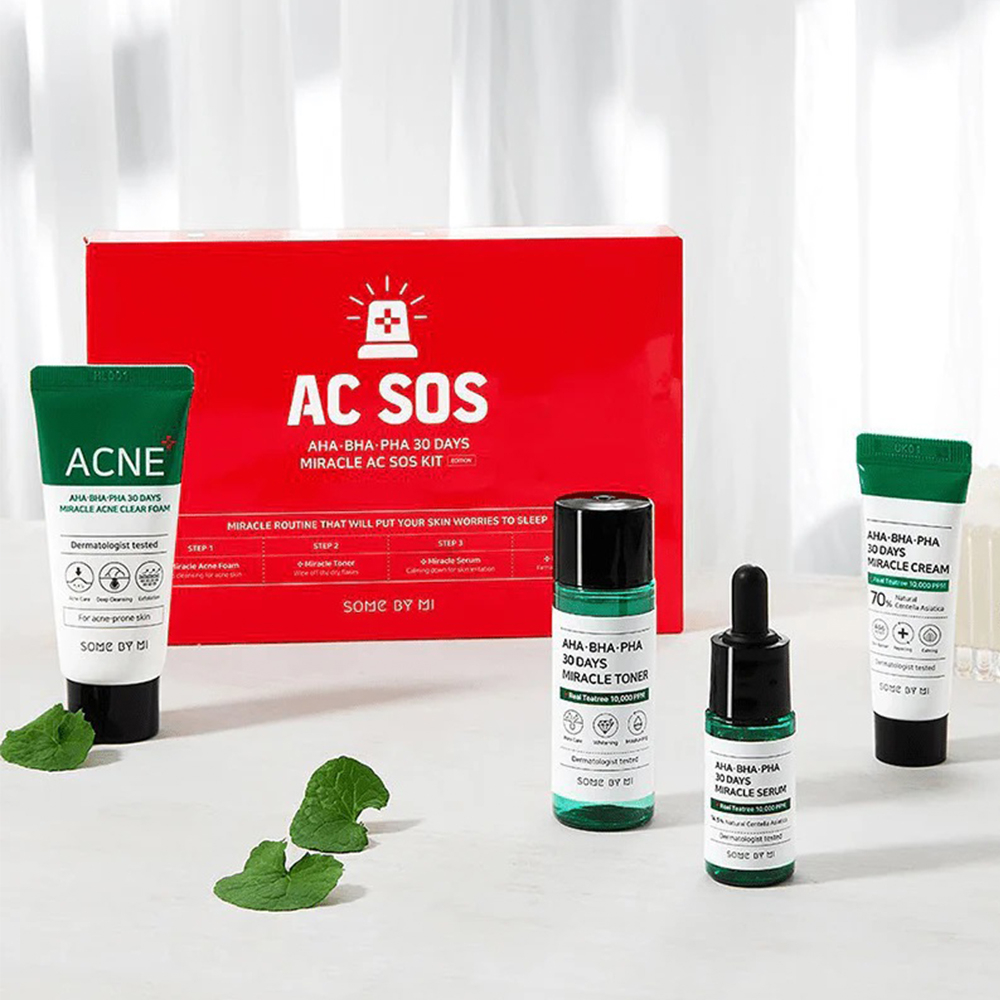 مجموعه مراقبتی پوست سام بای می مدل AC SOS مجموعه 4 عددی